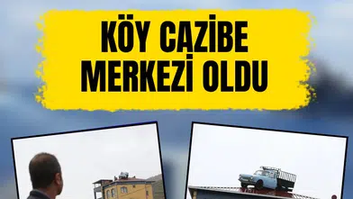 Niğde'de 3 katlı evin çatısındaki Anadol pikap görenleri şaşırtıyor