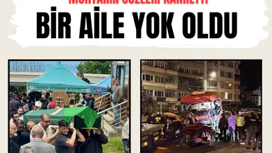 Giresun'daki feci kazada ölen aynı aileden 5 kişi Trabzon'da toprağa verildi