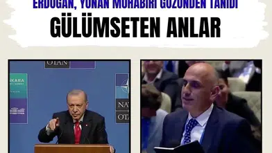 Erdoğan NATO Zirvesi sonrasında Yunan gazeteci ile diyalog yaşadı