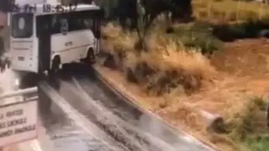 Muğla'da 8 kişinin yaralandığı otobüs kazasının görüntüleri ortaya çıktı