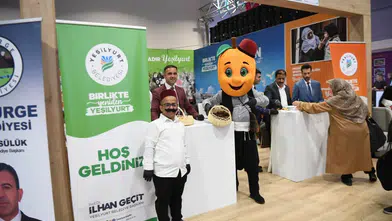 Yeşilyurt Belediyesinin İstanbul'daki tanıtım standı ziyaretçilerini ağırlıyor