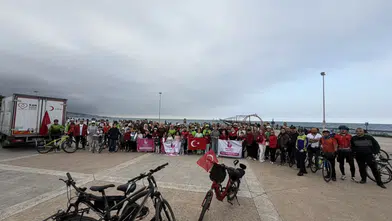 Samsun'da Cumhuriyet coşkusu sahil boyunca pedallarla taşındı