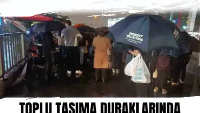 İstanbul’da toplu taşıma duraklarında uzun kuyruklar oluştu