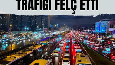 İstanbul’da sağanak yağış trafiği felç etti