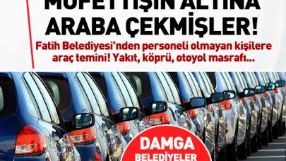 Müfettişin altına araba çekmişler!