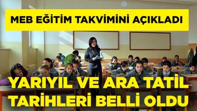 Milli Eğitim Bakanlığı 2023-2024 eğitim takvimini açıkladı! Okullar ne zaman açılacak? Yarıyıl ve ara tatiller ne zaman?