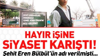 Hayır işine siyaset karıştı!