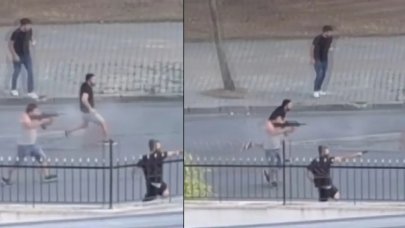 Filmleri aratmayan çatışma: Sokak ortasında kurşun yağdırdı!