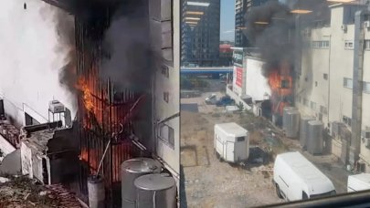 İstanbul'da E-5 kenarında korkutan yangın