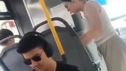 Öğrenci akbili nedeniyle uyarılan kadın çılgına döndü, küfür etti