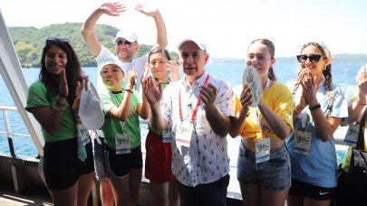 Büyükçekmece Boğaz'ı turladı