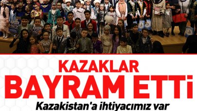 Kazaklar bayram etti