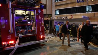 Hastanede yangın paniği: Onlarca hasta tahliye edildi