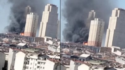 Kültür merkezinde yangın: Çok sayıda itfaiye ekibi sevk edildi