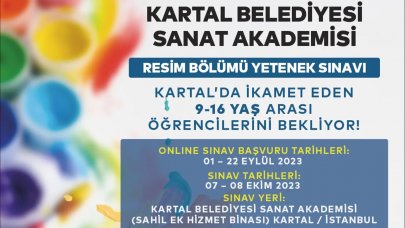 Kartal Belediyesi Sanat Akademisi Resim Bölümü genç yetenekleri bekliyor