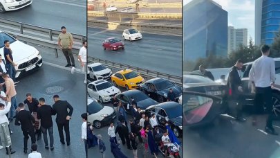 Düğün magandaları yine iş başında: Yolu kapatıp halay çektiler