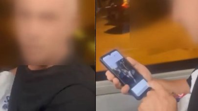 Otobüste gizlice kadının fotoğrafını çeken şüpheli yolcular tarafından yakalandı