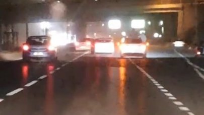 Asker uğurlama konvoyunda tehlikeli oyun!