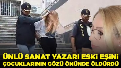 Ünlü yazar eski eşini çocuklarının gözü önünde katletti