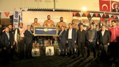 Gazi Paşa'yı Anma Yağlı Güreşleri'nde başpehlivan belli oldu