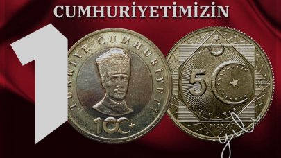 Cumhuriyet'in 100'üncü yılına özel hatıra parası