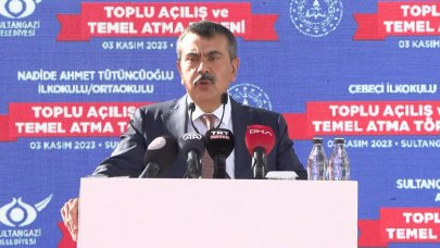 Bakan Tekin Toplu Açılış ve Temel Atma Töreni'ne katıldı