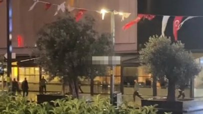 Kahve zinciri şubesine taşlı saldırı