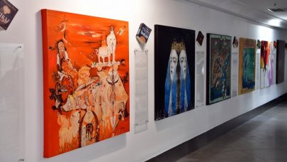 İskender Pala'nın edebi metinlerinden ilham alan sergi açıldı