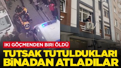 Tutsak tutuldukları binadan atladılar: 2 göçmenden 1'i öldü