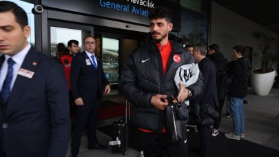 A Milli Futbol Takımı, yurda döndü
