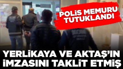 Bakan Yerlikaya ve Emniyet Müdürü Aktaş’ın imzasını taklit ederek silah ruhsatı veren polis tutuklandı