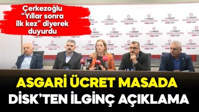DİSK Genel Başkanı Çerkezoğlu: İlk kez asgari ücretle ilgili öneri paylaşmayacağız