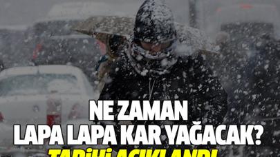 İstanbul'da yoğun kar yağışının tarihi açıklandı