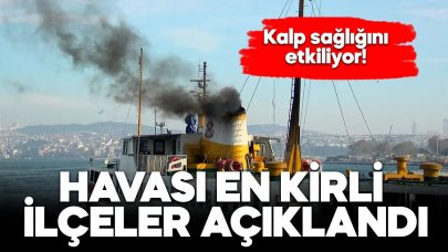 Havası en kirli ilçeler belli oldu! Kalp sağlığını etkiliyor!