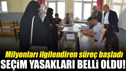 YSK, seçim günü uygulanacak yasakları belirledi