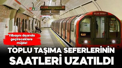 Yılbaşı gecesi toplu taşıma seferlerinin saatleri uzatılacak