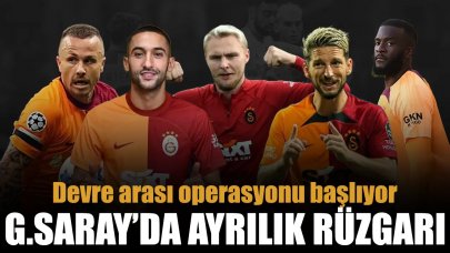 Galatasaray'da devre arası operasyonu başlıyor!  Ocakta yolcular