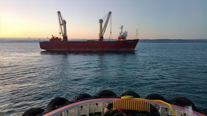 Boğaz'da arızalanan kuru yük gemisi kurtarıldı