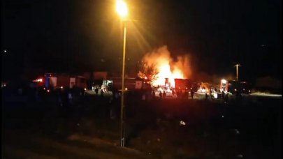 Ahırda yangın çıktı! Hayvanlar telef oldu