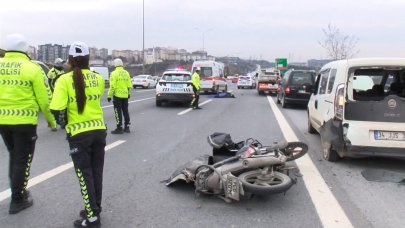 Motosikletli kuryenin feci ölümü!
