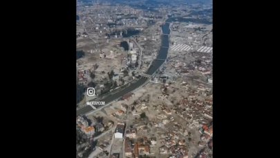 Hatay’ın depremden önce ve sonra çekilen görüntüleri yürekleri dağladı!
