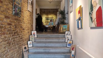 Beyoğlu'nda Filistin konulu resim sergisi açıldı