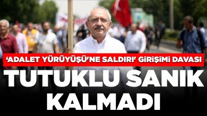 ‘Adalet Yürüyüşü'ne saldırı' girişimi davasında tutuklu sanık kalmadı