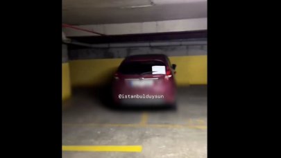 Otoparkta akılalmaz olay! “2 dairem var” diyerek çift park alanını işgal etti!