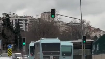 Trafikte yarışan minibüs şoförleri gözaltında!