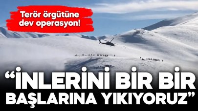 Terör örgütüne dev operasyon: 9 ilde 24 mağara, sığınak ve barınma alanı imha edildi