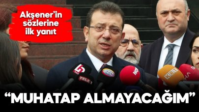 İmamoğlu'ndan Akşener'e yanıt: Muhatap almayacağım