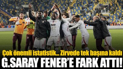 Galatasaray Fenerbahçe'ye büyük fark attı... Şampiyonluk yarışında o alanda zirvede
