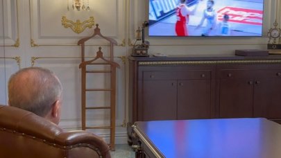 Erdoğan, 12 Dev Adam'ın zaferine böyle eşlik etti