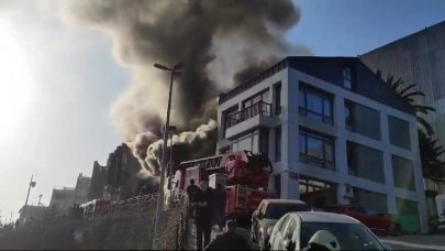 Cami lojmanında yangın